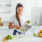Large Stainless Steel Cutting Board for Kitchen Heavy-Duty Metal Chopping Board, Big Size Pad (35 cm X 24.5 cm)