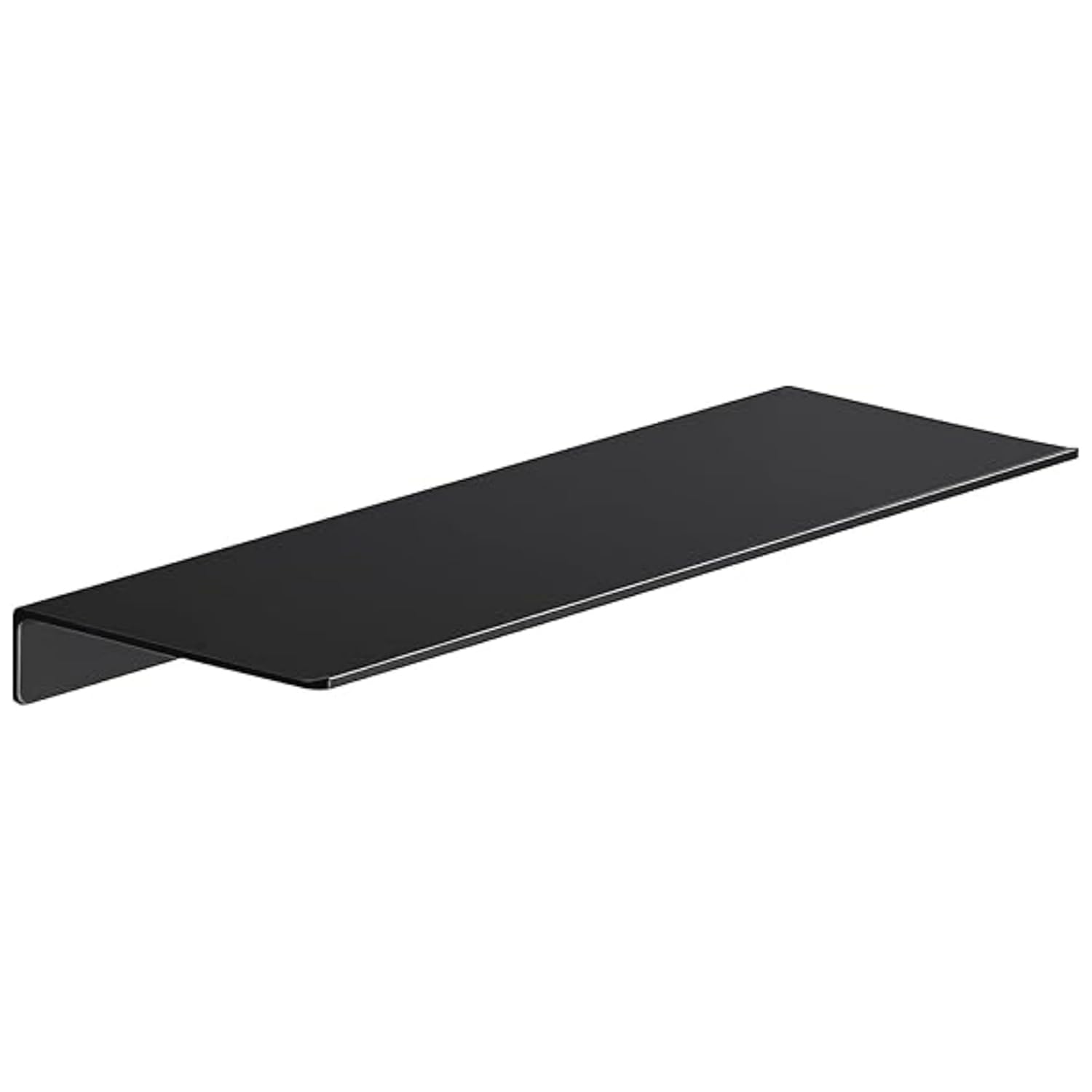 Metal Floating Wall Shelf Rack for Bluetooth Speaker, Wi-Fi Camera & Plant Pot, Wall Mounted Display Rack for Home Decor, Living Room, Bedroom (Black)