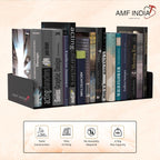 Heavy-Duty Wall Mount Metal U Shape Shelves for Home | Bookshelf CD DVD Storage Display Bookcase | Set of 2 | Black