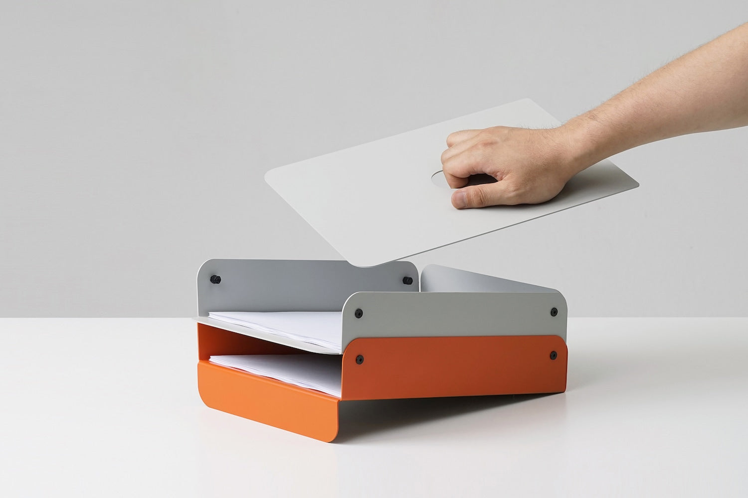 Minimal Metal Desk Organizer