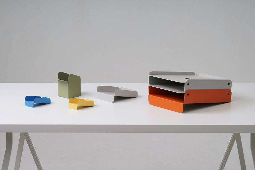Minimal Metal Desk Organizer