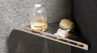 CORNER SHOWER SHELF
